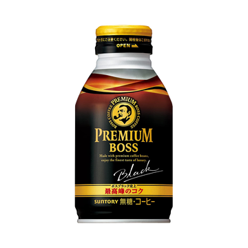 suntory 三得利 premium boss 浓郁清爽无糖黑咖啡 285g/瓶