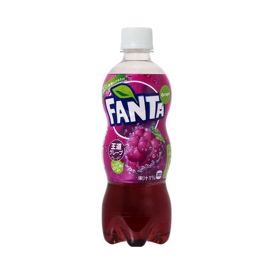 cocacola可口可乐芬达清新葡萄汽水500ml