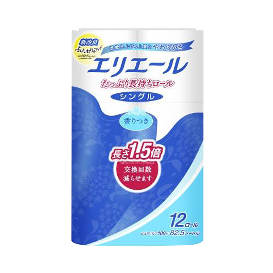 DAIO 大王制纸 elleair爱璐儿 大容量持久耐用卷纸 微香型 12卷