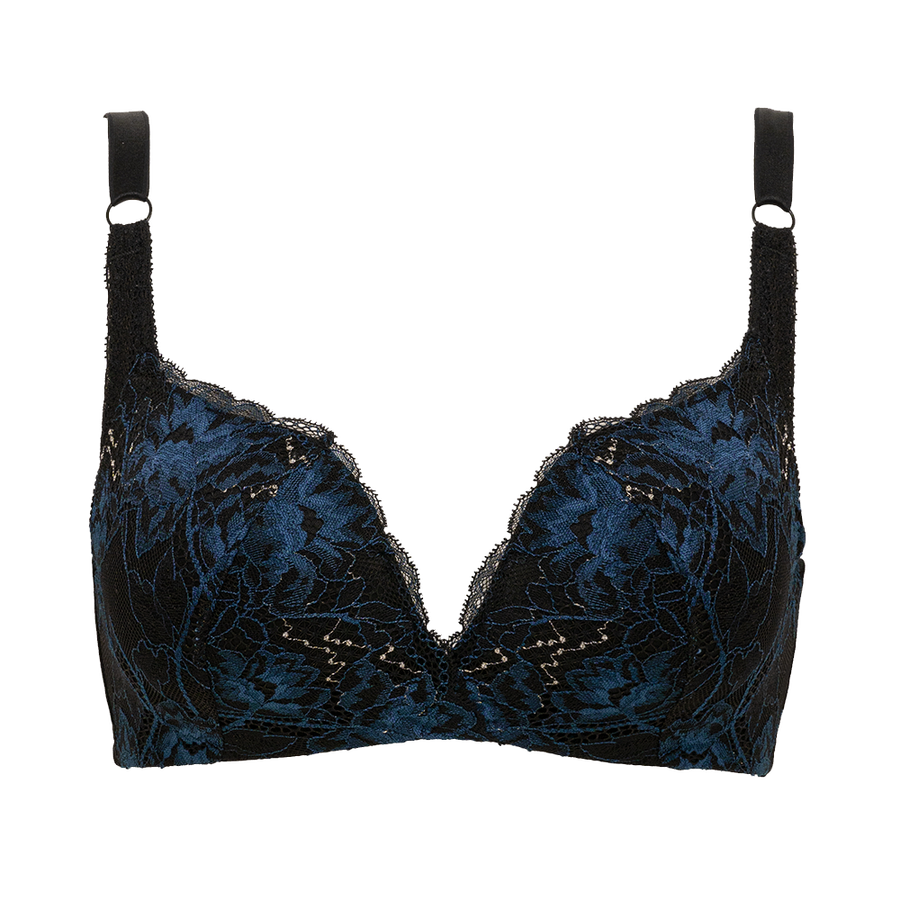 bradelis me flora系列无钢圈蕾丝文胸 黑色 s