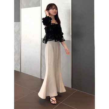 GRL 开衩美人鱼裙 灰褐色 M 品番:dk988(一件包邮)