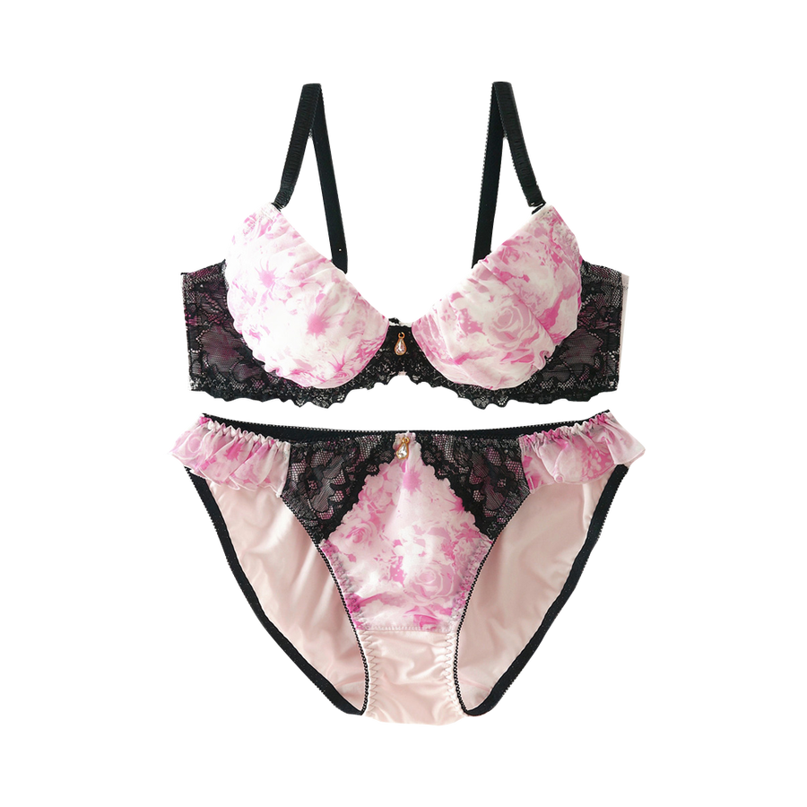 芙兰monochrome rose 文胸&底裤套装_fran de lingerie 芙兰女士内衣