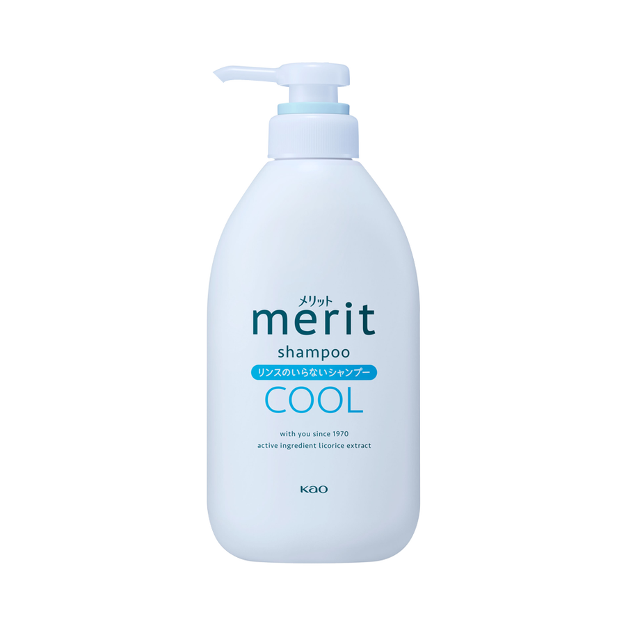 KAO 花王 Merit洗护合一清凉洗发水 薄荷香 450ml